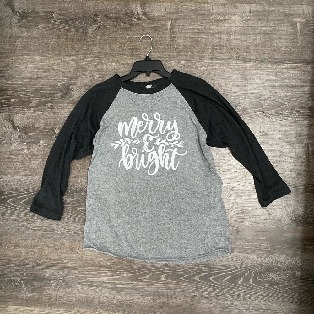 Christmas 3/4 sleeve tee